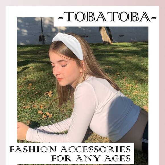 White Headband Knotted Headband for Women, Top Knot Headband Satin Silk White He - Picture 3 of 7